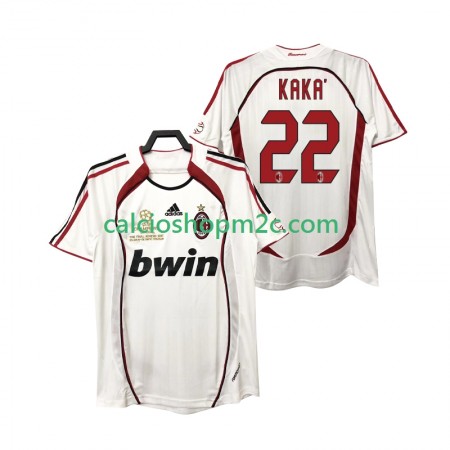 AC Milan KAKA 22 2006 2007 Retro Maglia Trasferta Manica Corta